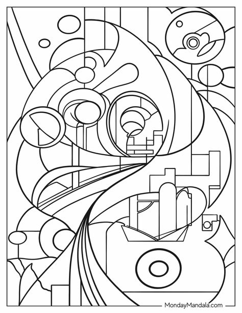 20 Abstract Coloring Pages (Free PDF Printables) Zentangle Patterns Coloring Pages, Free Adult Coloring Printables Simple, Doodle Coloring Pages Free Printable, Zentangle Coloring Pages, Colouring Pages For Adults Printable Free, Tangled Coloring Pages, Colouring Sheets For Adults, Geometric Coloring Pages, Abstract Coloring Pages