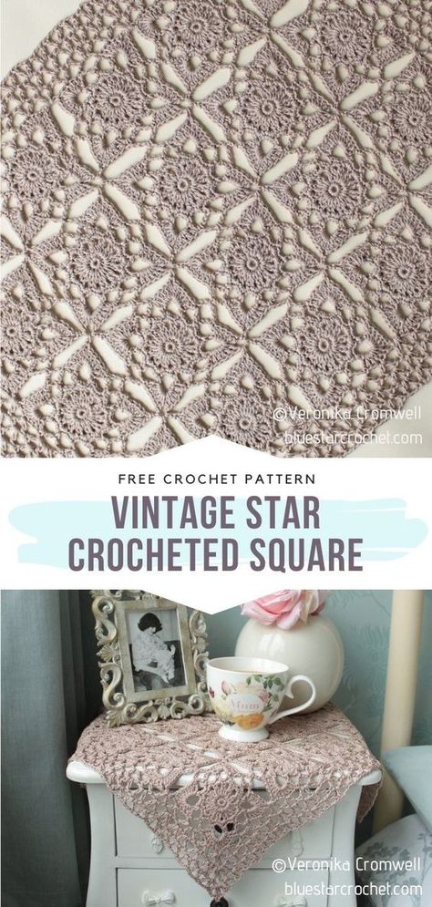 Taplak Meja Crochet, Crochet Tablecloth Pattern, Free Crochet Doily Patterns, Crochet Table Runner Pattern, Crochet Bedspread Pattern, Vintage Crochet Patterns, Crocheting Ideas, Crochet Blanket Designs, Crochet Motif Patterns