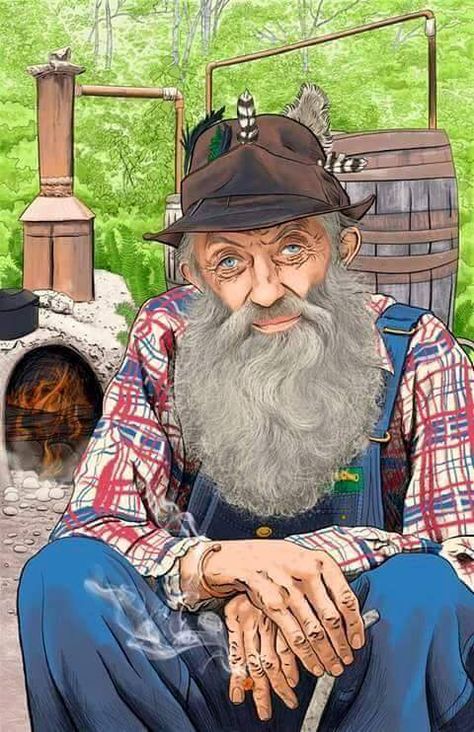 Moonshiner Popcorn Sutton Pic Sketch, Popcorn Sutton, Image Tattoo, Appalachian People, Moonshine Still, Doodle Images, Sketch Illustration, Portrait Illustration, Old Man