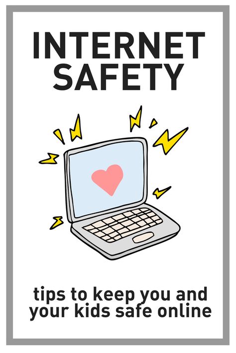 internet safety tips to keep you and your kids safe online Internet Safety Tips, Safety Quotes, Digital Safety, Teach Peace, Color Flashcards, Safe Internet, Safety Awareness, Safety Posters, Keeping Kids Safe