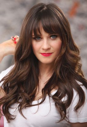 Gorgeous. All round. Zooey Deschanel Hair, Makeup Games, Perfect Ten, Nail Makeup, Chrome Nail, Long Brown Hair, Makeup Studio, Art Makeup, Zooey Deschanel