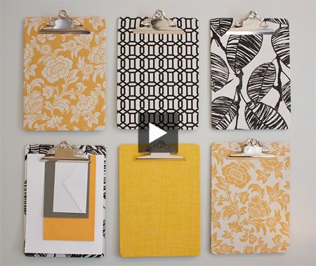 DIY Clipboards & Trays Clipboard Crafts, Diy Clipboard, Fun Organization, Desk Organization Office, Memo Boards, Office Crafts, Craft Room Office, Office Art, Office Organization