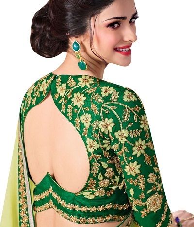 Latest 20 New Model Saree Blouse Designs (2020) ब्लाउज बैक नेक डिजाइन, Sari Lehenga, Fancy Lehenga, Saree Blouse Neck Designs, Backless Blouse Designs, New Saree Blouse Designs, Blouse Back Neck Designs, Sari Blouse Designs, New Blouse Designs