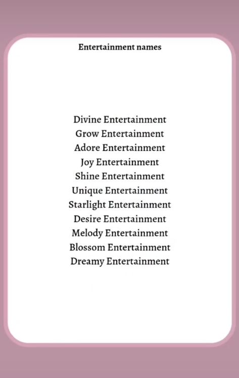 Entertainment Names Ideas, Kpop Entertainment Logo Fanmade, Kpop Fanmade Logo, Kpop Logo Design Ideas Fanmade, Kpop Entertainment Name Ideas, Kpop Company Name Ideas, Kpop Entertainment Logo Ideas, Entertainment Name Ideas, Kpop Group Names Ideas Logo