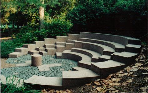 Amphitheater Architecture, Outdoor Amphitheater, St Matthew, Outdoor Learning Spaces, Classroom Seating, Outdoor Stage, Outdoor Theater, Outdoor Education, Natural Playground