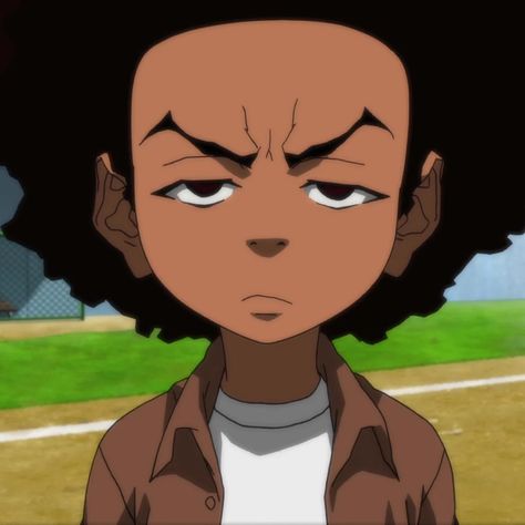 Huey Freeman Pfp, Boondocks Pfp, Riley Boondocks, The Boondocks Cartoon, Huey Freeman, Boondocks Drawings, Image Swag, Black Cartoon Characters, Joker Art