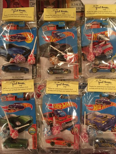 Cars Goody Bag Ideas, Daycare Goodie Bags Birthday, Car Goodie Bag Ideas, Cars Theme Goodie Bag Ideas, Race Car Goodie Bag Ideas, Cars Goodie Bag Ideas, Monster Truck Goodie Bag Ideas, Hot Wheels Goodie Bags, Hotweels Birthday Ideas