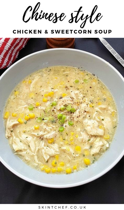 Sweetcorn Soup Recipes, Sweetcorn Soup, Chinese Style Chicken, Fall Coffee Recipes, Soup Chinese, Chicken And Sweetcorn Soup, Coffee Recipes Hot, Soup Maker Recipes, Chicken Corn Soup