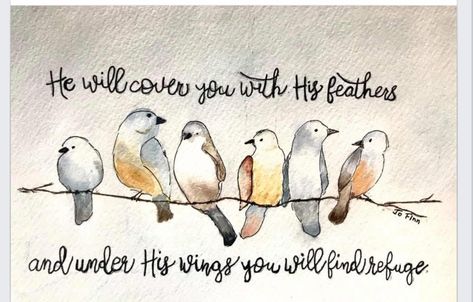 Bird Bible Verse, Watercolor Scripture Art, Scripture Painting, Bible Verse Painting, Bible Journaling Ideas Drawings, A Course In Miracles, Scripture Cards, Bible Verse Art, Encouraging Scripture