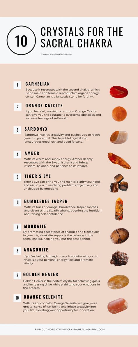 Sacral Chakra Healing, Second Chakra, Crystal Healing Chart, The Sacral Chakra, Best Crystals, Feeling Numb, Chakra Healing Crystals, Orange Calcite, Emotional Body