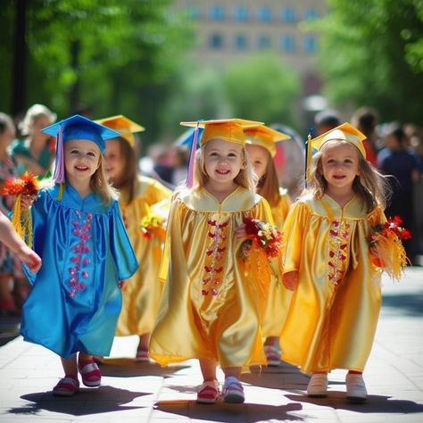 DLTK's Crafts for Kids Kindergarten Graduation Ceremony, Graduation Activities, Graduation Attire, Outdoor Graduation, Tiny Steps, Diy Graduation Cap, Graduation Gown, Graduation Post, Indoor Ceremony