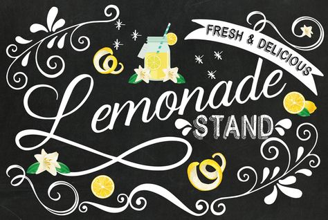 PRINTED Lemonade Stand Sign Lemonade Art Print Lemonade | Etsy Lemons Decor, Lemonade Art, Lemonade Stand Sign, Lemonade Bar, Lemonade Sign, Ipad Lettering, Lemon Decor, Event Sign, Lemonade Stand