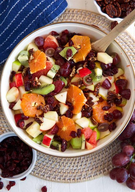 Thanks Giving Fruit Salad, Fruit Salad Fall, Fall Fruit Salad, Thanksgiving Fruit Salad, Dinner Feast, Thanksgiving Fruit, Thanksgiving Salad Recipes, Fall Fruit, Thanksgiving Salad