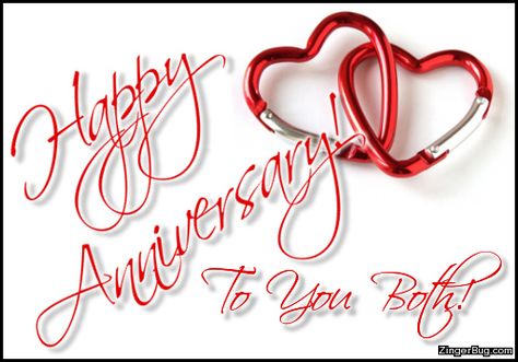 Happy Anniversary To You Both Linked Hearts Glitter Graphic, Greeting, Comment, Meme or GIF Happy Anniversery, Happy Anniversary To My Husband, Happy Anniversary Wedding, Happy Wedding Anniversary Wishes, Happy Marriage Anniversary, Image Happy, Happy Anniversary Quotes, Anniversary Message, Happy Anniversary Wishes