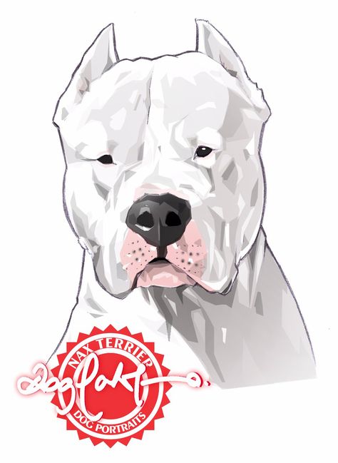 Dogo Argentino Tattoo, Watch Tattoo Design, Dog Doctor, Black Pitbull, Hunting Tattoos, Paper Dog, Abstract Portrait Painting, Paper Dogs, Watch Tattoos