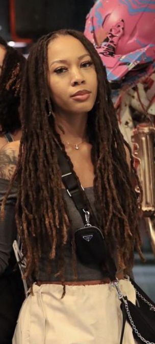 Long Curly Locs Black Women, Waist Length Locs, Locs Parting Patterns, Extended Locs With Marley Hair, Big Locs, Long Brown Locs Black Women, Layered Locs, Long Thick Locs Black Women, Locs Aesthetic