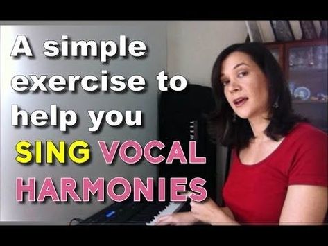 A simple ear training exercise to help you sing vocal harmony and stick to your vocal line. #singing Vocal Harmony, Singing Training, Singing Exercises, Ear Training, Singing Techniques, Learn Singing, Vocal Training, Vocal Lessons, Vocal Exercises