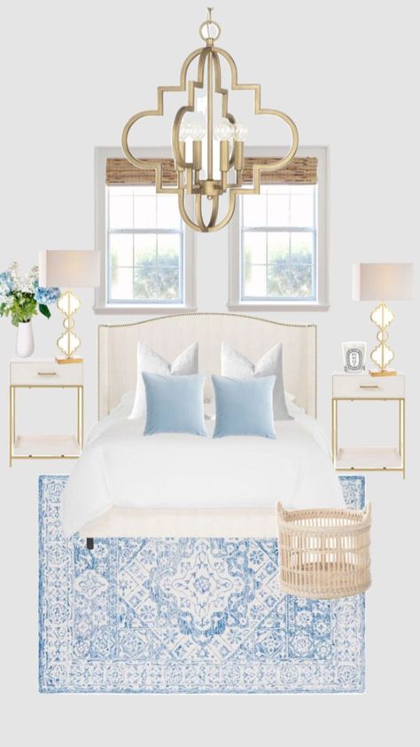 Coastal Preppy Bedroom, Light Blue Dorm Room, Light Blue Room, Light Blue Dorm, Room Light Blue, Blue Dorm Room, Light Blue Rooms, Costal Bedroom, Blue Dorm