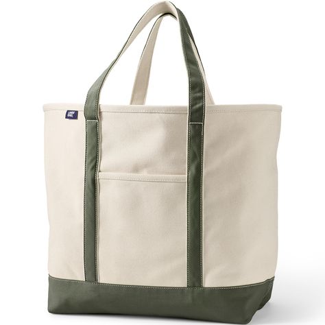 PRICES MAY VARY. Durable & Stylish: A timeless classic this tote bag is perfect for carrying books gym clothes picnic supplies and almost anything else. 100% cotton canvas. Spot clean air dry. Well Constructed: Wide felled seams on this spacious canvas tote bag allow it to stand upright keeping the contents safely inside. It can even hold up to 500 pounds. We've tested it so load it up! Splash Safe: The water-repellent base and trim on our canvas tote protects your stuff if it's set down by a po Picnic Supplies, Dry Well, Dark Olive Green, Gym Clothes, Best Bags, Kids Luggage, Travel Tote, Clean Air, Open Top