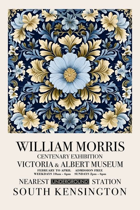 Explore classic elegance and intricate design in every print. Shop now for a blend of vintage charm and sophistication! #WilliamMorrisPoster #WildFeverStudio #ClassicElegance #HomeDecorIdeas #VintageArtPrints #BotanicalDesigns #TimelessBeauty #ArtistryInPrint #NatureInspiredDecor #ShopArtOnline #poster #wallart #artnouveau #vintageart William Morris Prints, Nature Luxury, Front Cover Designs, William Morris Art, Art & Craft Paint, Modern Flower Arrangements, Nature Inspired Decor, Botanical Poster, Floral Poster