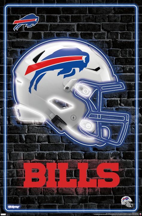 PRICES MAY VARY. This Trends NFL Buffalo Bills - Neon Helmet 23 Wall Poster uses high-resolution artwork and is printed on PhotoArt Gloss Poster Paper which enhances colors with a high-quality look and feel High-quality art print is ready-to-frame or can be hung on the wall using poster mounts, clips, pushpins, or thumb tacks Officially Licensed wall poster Easily decorate any space to create the perfect decor for a party, bedroom, bathroom, kids room, living room, office, dorm, and more Perfect Neon Helmet, Nfl Detroit Lions, Nfl Carolina Panthers, Wall Poster Prints, Nfl Buffalo Bills, Barn Wood Frames, Framed Posters, Trends International, Top Trending