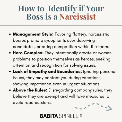 Ready to Reclaim Your Workplace Sanity?   Is your boss a narcissist? If so, you're navigating a minefield of narcissistic behaviors that may be new to you. How can you reclaim your workplace sanity?   Let's take the first step together by decoding narcissistic traits in the workplace.     openingthedoorspsychotherapy.com/is-your-boss-a-narcissist/  It's time to arm yourself with knowledge and resilience for a healthier work environment! Narcissism In The Workplace, Narcissistic Boss Quotes, Toxic Boss Quotes Workplace, Work Environment Quotes, Toxic Boss, Narcissistic Boss, Narcissistic Traits, Environment Quotes, Dark Truth