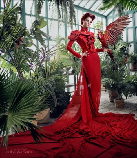 Parrot 💖 Bird Photoshoot, Rodney Smith, Jungle Queen, Inspiration Photoshoot, Photoshoot Editorial, Senior Portraits Girl, Gordon Parks, Fairytale Photography, Designer Evening Gowns