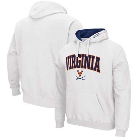 Cal Bears, Virginia Cavaliers, Uconn Huskies, Arch Logo, Mississippi State Bulldogs, Texas Tech Red Raiders, Washington Huskies, Fabric Applique, Hoodie White