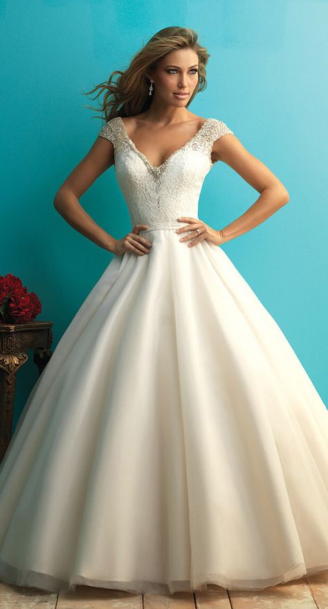 Allure Bridals Fall 2015 Wedding Dress Allure Bridal Gowns, Allure Bridal Wedding Dress, 2015 Wedding, Aline Wedding Dress, Allure Bridals, 2016 Wedding Dresses, 2015 Wedding Dresses, Wedding Dresses Beaded, Tulle Ball Gown