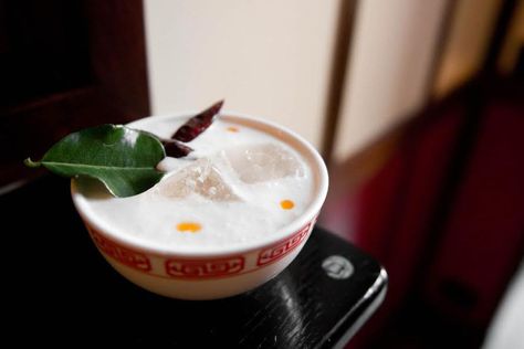 28 Thai-Inspired Cocktails to Enjoy Across The Country - Eater Ovaltine Drink, Cocktail Garnish, Kaffir Lime, Serving Drinks, Cuisine Recipes, Coast To Coast, Thai Food, Asian Inspired, Craft Cocktails