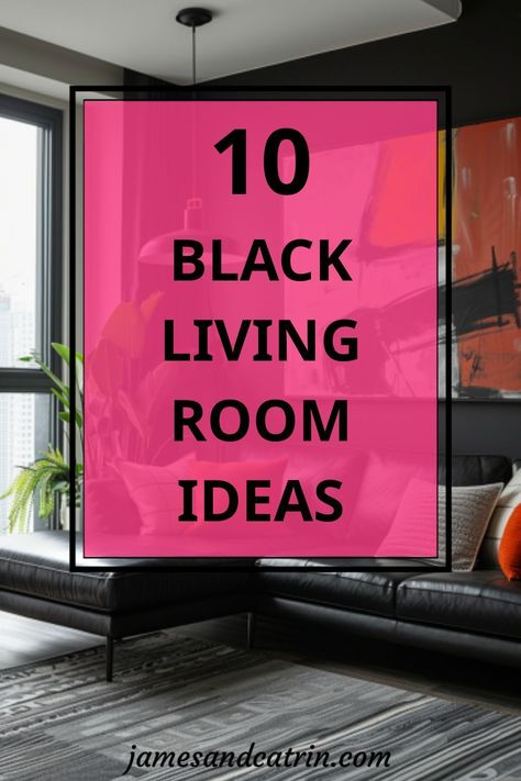 Dive into the elegance of black living room ideas that blend comfort with style. ✨ Whether it's through dramatic black walls, luxurious textiles, or statement pieces, find inspiration to transform your living space into a captivating haven. #BlackLivingRoomIdeas Black Couch Decor, Black Sofa Decor, Black Leather Sofa Living Room, Black Leather Couch Living Room, Black Walls Living Room, Black Living Room Ideas, Black Couch Living Room Decor, Black Sofa Living Room Decor, Black Couch Living Room