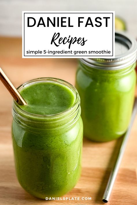 Daniel Fast Smoothies, Daniels Fast, Daniel Fast Meal Plan, The Daniel Fast, Spinach Smoothie Recipes, Healthy Juicer Recipes, Fast Meals, Daniel Fast Recipes, Juicer Recipes