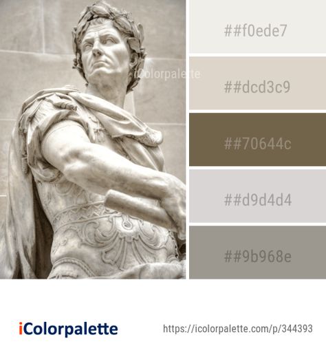 143 Ancient History Color Palette ideas in 2020 | iColorpalette Greek Revival Color Palette, Ancient Greek Colour Palette, Greek Mythology Colour Palette, Statue Color Palette, Ancient Greece Color Palette, History Color Palette, Ancient Greek Color Pallete, Greek Colors Palette, Light Academia Colour Palette