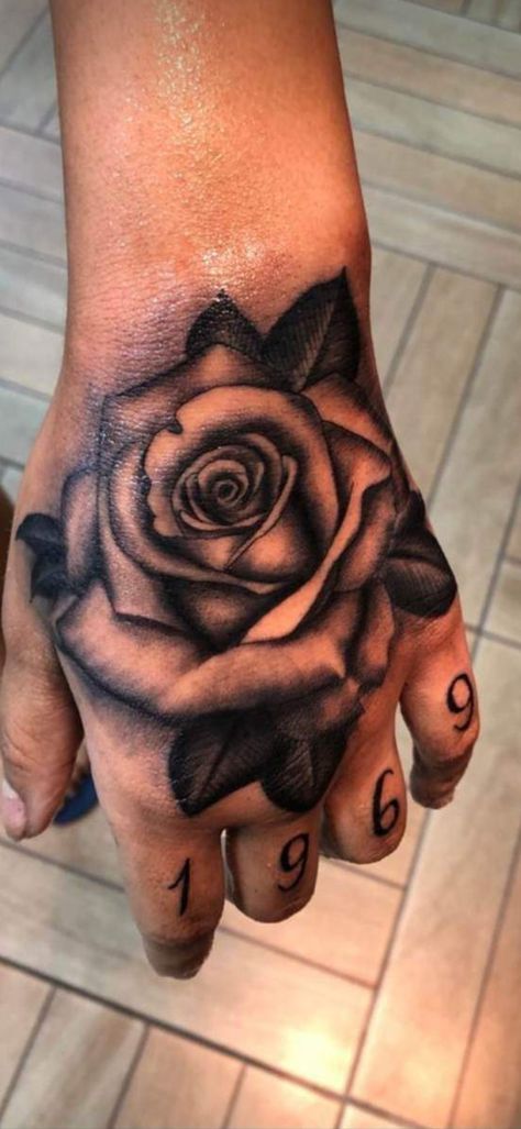 Hand Tattoos Men Rose, Hand Rose Tattoo Men, Rose Tattoo Men Hand, Rose Hand Tattoo Woman, Rose Hand Tattoo Men, Hand Tattoos Rose, Rose On Hand Tattoo, Rose Hand Tattoos, Hand Rose Tattoo