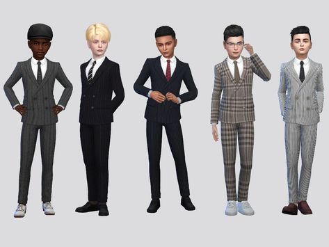 Sims 4 Clothing Sets, Mods Sims 4, Sims 4 Men Clothing, Sims 4 Tsr, Sims Baby, Sims 4 Challenges, Sims 4 Cc Kids Clothing, Suit Man, Sims 4 Children