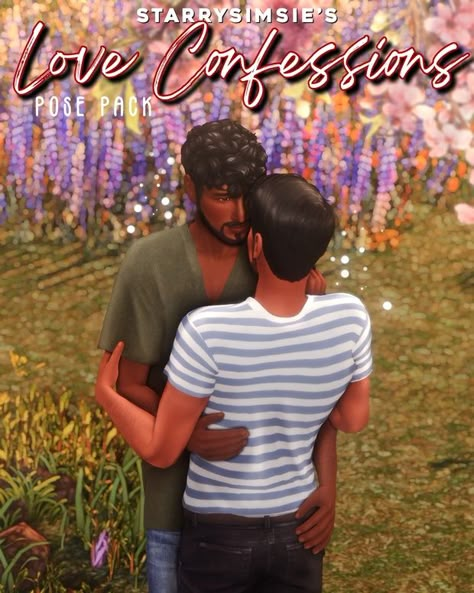 ✨Love Confessions - Pose Pack✨ | Patreon Sims 4 Starrysimsie, Sims Cc Women, Sims 4 Scream, Sims 4 Storytelling, Sims 4 Vampire Cc, Sims 4 Family Poses, Sims 4 Animations, Hug Pose, Story Poses