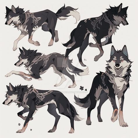 Big Wolf Drawing, Half Wolf Half Human Oc, Wolf Design Character, Canine Art Wolves, Wolf Oc Art Character Design, Wolf Creature Design, Wolf Therian Art, Wolf Oc Base, Wolf Poses Drawing