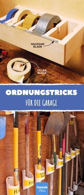 Es ist eigentlich eine Lebensaufgabeseine Garage in Ordnung zu haltenViel zu viele grundverschiedene Gegensstände kommen hier zusammenDiese 21 Ideen werden jeden glücklich machender Ordnung liebt1.… Wood Furniture Plans, Rustic Wood Furniture, Diy Garage Storage, Garage Shop, Easy Craft Projects, Garage House, Diy Garage, Garage Workshop, Garage Organization