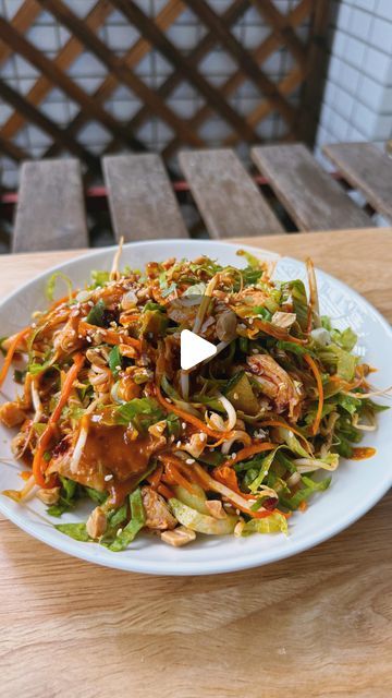 BRENDAN PANG on Instagram: "My BANG BANG CHICKEN SALAD 💥 An all time favourite menu item at Bumplings and my go to salad for something quick, fresh and tasty!

Bang Bang Sauce
- 2 tbsp tahini or sesame paste
- 2 ½ tbsp light soy sauce
- 2 tbsp Chinese black vinegar
- 2 tsp raw sugar
- 2 tbsp homemade chilli oil
- 1 cloves garlic, minced

Salad
- Rotisserie chicken breast, shredded
- 1/2 carrot, shredded
- 1/2 cucumber, sliced
- 2 - 3 baby cos lettuce, sliced 
- A handful of bean sprouts 
- 2 spring onion, chopped
- 2 - 3 tbsp roasted peanuts, chopped 
- 1 tbsp toasted white sesame seeds
- 1 tbsp homemade chilli oil (recipe on my feed)
 
To make the bang bang sauce, place all ingredients into a mixing bowl and whisk until well combined. Loosen with a little water if needed. Taste and adjus Chilli Oil Recipe, Chinese Black Vinegar, Black Vinegar, Homemade Chilli, Bang Bang Sauce, Sesame Paste, Rotisserie Chicken Breast, Bang Bang Chicken, Chilli Oil