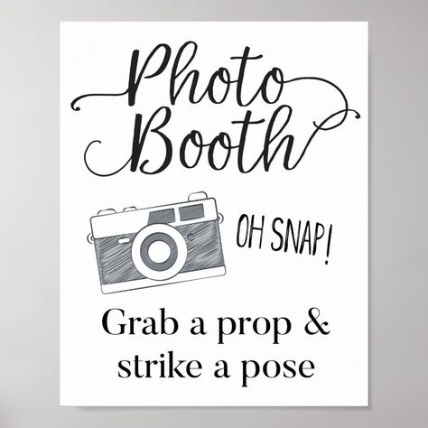 Photo Booth Sign, Wedding Sign, Wedding Decor  Zazzle Photo Booth Props Free, 50th Class Reunion Ideas, 50th Wedding Anniversary Decorations, Woodland Party Theme, Rehearsal Dinner Decorations, Wedding Anniversary Decorations, Wedding Photo Booth Props, Photo Booth Sign, Booth Decor