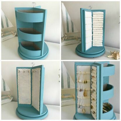 Beads Organization, Diy Jewelry Stand, Diy Jewelry Box, Carton Diy, Jewelry Storage Diy, Organizer Diy, Diy Jewelry Display, Diy Jewelry Holder, Diy Entryway