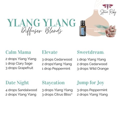 Yang Ylang Diffuser Blends, Ylang Ylang Blends, Doterra Ylang Ylang Diffuser Blends, Ylang Ylang Essential Oil Blends, Ylang Ylang Diffuser Blends, Bible Quizzing, Relaxing Essential Oil Blends, Essential Oil Perfume Blends, Essential Oils For Breathing