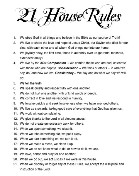 Family Rules And Consequences For Teenagers, Roommate House Rules, House Rules For Teenagers, House Rules For Roommates, Consequences Chart, Roommate Rules, Roommate Agreement, My Ocd, Parenting Rules