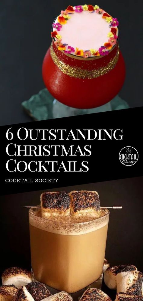 No matter if you want to throw a Christmas party for your friends or if you're going to spend the holidays with your family. After weeks of mulled wine and all the other typical, popular wintertime drinks, it sure is time for a bit of a change. And a beautiful Christmas Cocktail will do that just perfectly. #ChristmasCocktails #ChristmasCocktail #FestiveCocktails #Cocktailrecipes #Christmas #Cocktail #Negroni #RumSour #Marshmallows Christmas Cocktails St Germaine, Xmas Themed Cocktails, Kissing Santa Clause Cocktail, Pretty Holiday Cocktails, Christmas Cocktail Presentation, Christmas Cocktails Grinch, Cherry Christmas Cocktail, Specialty Christmas Cocktails, Christmas Cocktail Whiskey