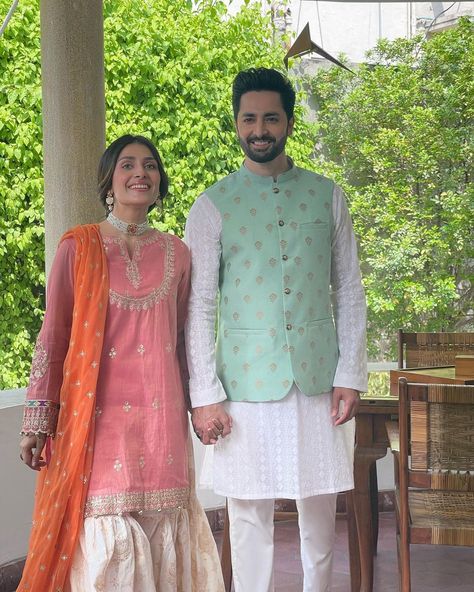 Ayeza And Danish, Danish Taimoor And Ayeza Khan, Ayeza Khan And Danish Taimoor, Ayeza Danish, Danish Taimoor, Pakistani Women Dresses, Ayeza Khan, Traditional Indian Outfits, Simple Pakistani Dresses