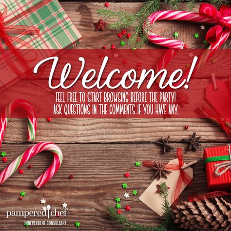 Welcome To The Party Pampered Chef, Pampered Chef Christmas, Pampered Chef Party, Ice Water, Online Parties, Customer Appreciation, Welcome To The Party, Pampered Chef, Chef