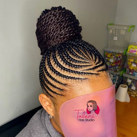 Cornrows Buns Updo, Braided Ponies Ponytail Hairstyles, Conrow Ponytails Braids Black Women, Cornrows Braids For Black Women Ponytail, Natural Cornrow Updo Hairstyles, Straight Up Hairstyles 2024, Corn Roll Pony Hairstyles, Conroll Styles Pony, African Hair Braiding Styles Cornrows Natural Updo