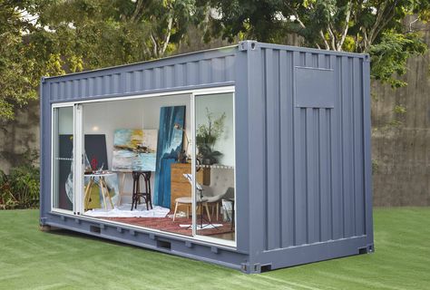 shipping container room Container Studio, Shipping Container Architecture, Sea Containers, Container Conversions, Container Office, Backyard Studio, Container Buildings, Container Architecture, Casas Coloniales