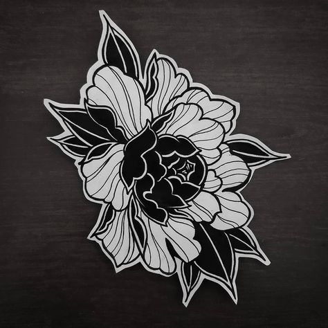 Japanese Flower Tattoo, Peonies Tattoo, Traditional Tattoo Art, Tattoo Portfolio, Tattoo Stencil, Japanese Tattoo Art, Tattoo Flash Art, Black Ink Tattoos, Flower Tattoo Designs