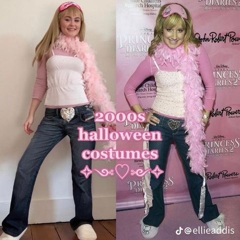 2000s Costumes Halloween, 00s Halloween Costumes, Easy Iconic Halloween Costumes, 00s Costume Ideas, Funny Niche Halloween Costumes, Early 2000s Costume Ideas, 2000s Disney Fashion, Disney Channel Halloween Costumes, Halloween Costumes 2000s